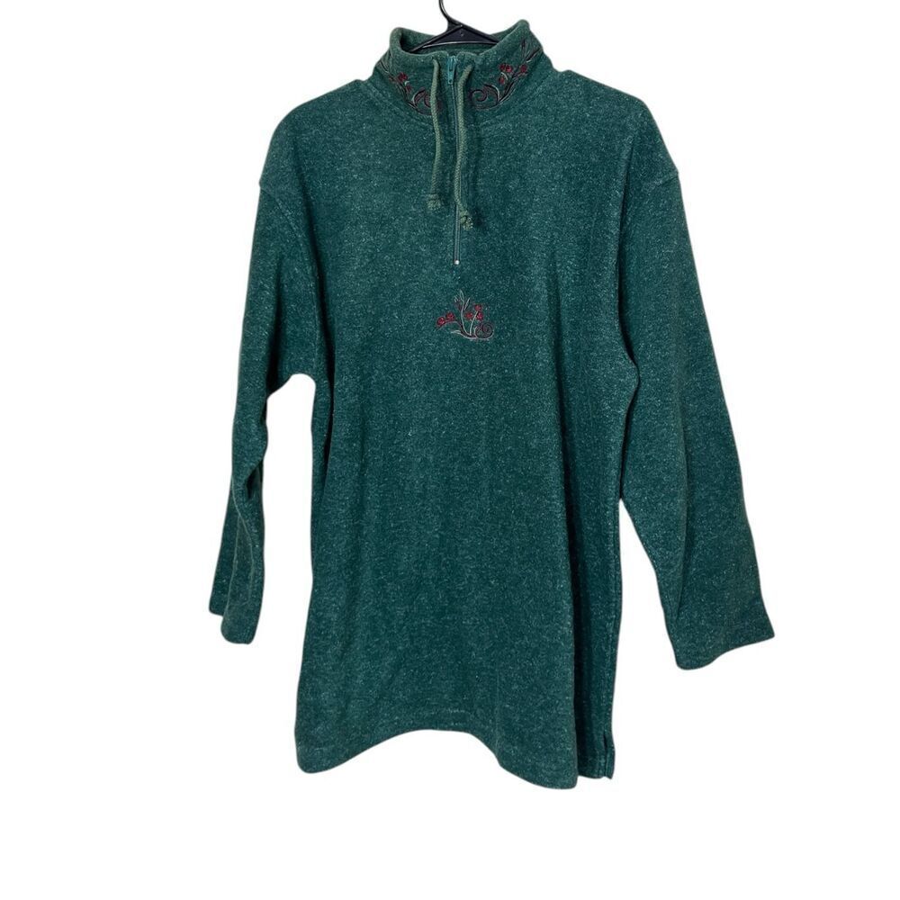 Vintage Victoria's Secret Country Collection Green Pullover Sz S‎